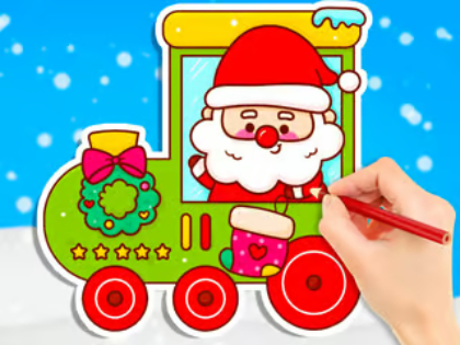 Spill Fargebok: Juletog  online