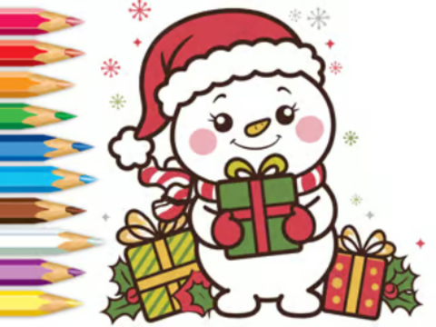 Spill Coloring Book: Christmas Surprise Delivery online