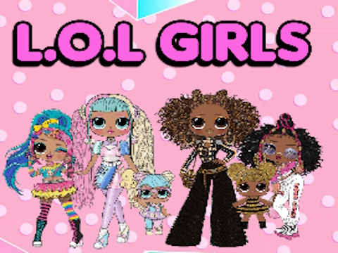Spill L. O. L OMG Girls Coloring Book  online