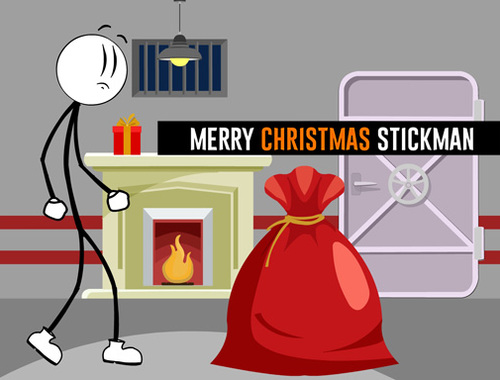 Spill God jul Stickman  online