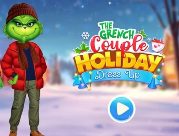 Spill Grinch Couple Holiday Dress Up Up online