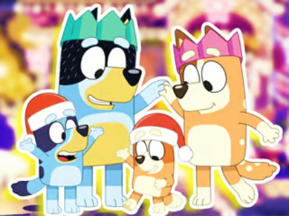 Spill Jigsaw Puzzle: Bluey Family Xmas Eve online