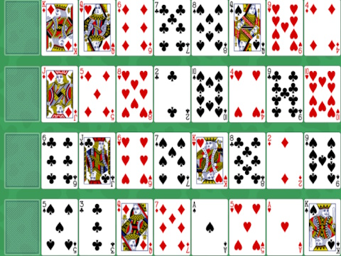 Spill Kort: Solitaire Teppe  online