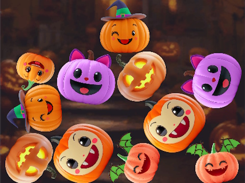 Spill Fusjons Connect Pumpkins: Halloween! online