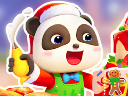 Spill Jigsaw Puzzle: Baby Panda Christmas Chef online