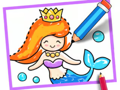 Spill Småbarnstegning: Mermaid  online