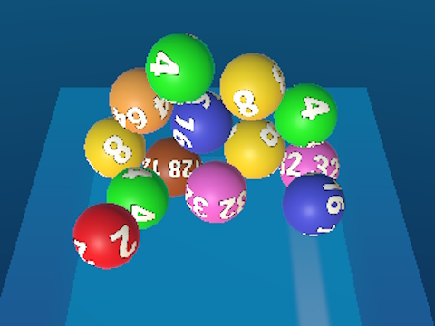 Spill Slå sammen ballene 2048: Biljard!  online