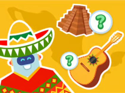 Spill Kids Quiz: Gjett landet  online