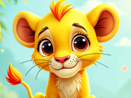 Spill Jigsaw Puzzle: Baby Simba online