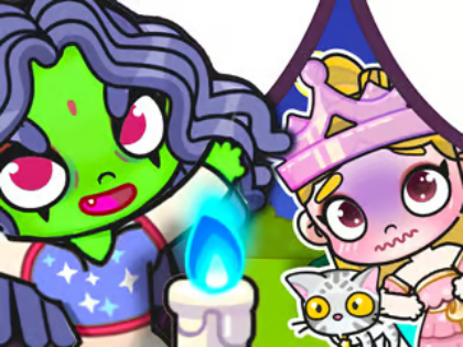 Spill Jigsaw Puzzle: Elphaba og Glinda  online
