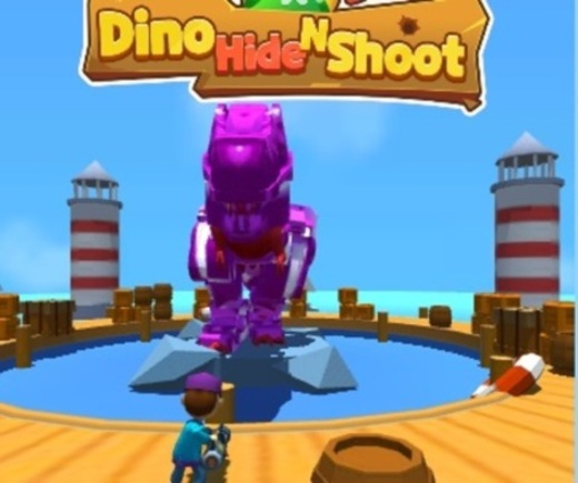 Spill Dino Skjul n skyte  online