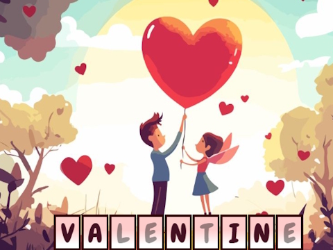 Spill Valentins skjulte Alphawords  online