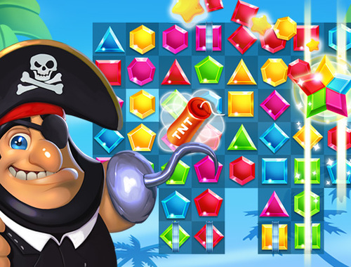 Spill Pirater samsvarer med den tapte skatten  online