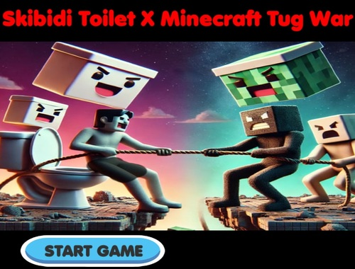 Spill Skibidi toalett x Minecraft Tug War  online