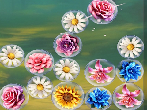 Spill Slå sammen blomster i 2d!  online