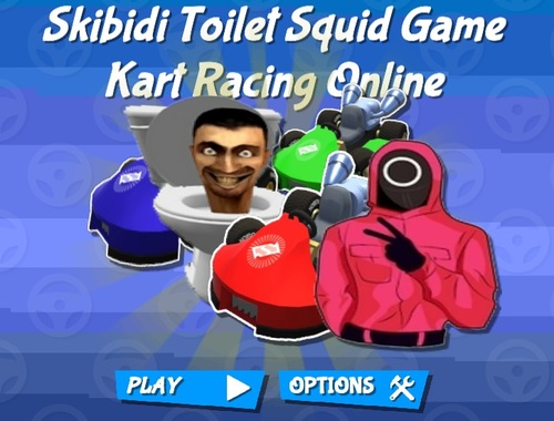 Spill Skibidi toalett blekksprut kart racing online  online