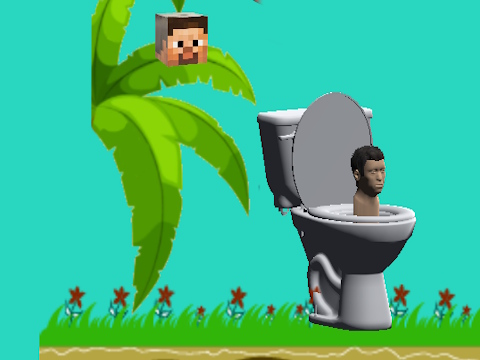 Spill Spinning Skibidi toalettflappy Minecraft  online