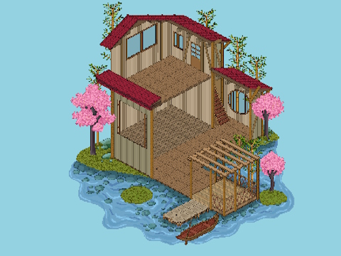 Spill Pixel House online