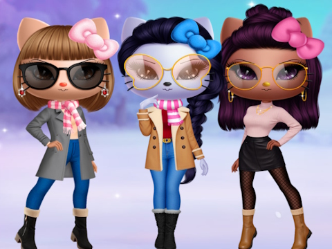 Spill Kitty Squad Winter Dress Up online