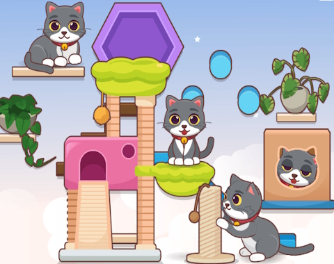 Spill Dekor min: Kitty vegg  online