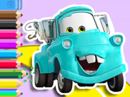 Spill Coloring Book: Mater Cars online
