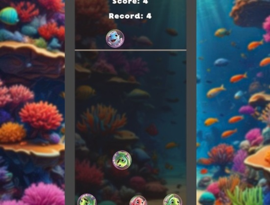 Spill Slå sammen fisk i 2048!  online