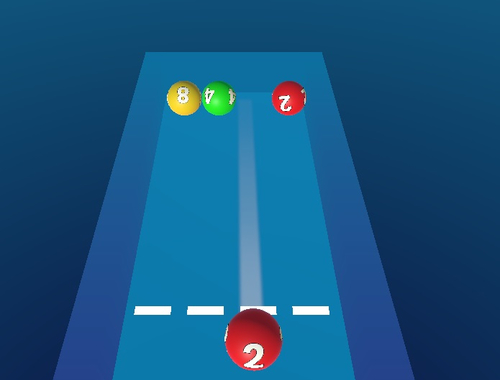 Spill Slå sammen ballene 2048 Billiards!  online