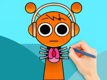 Spill Coloring Book: Sprunki Horror Oren online