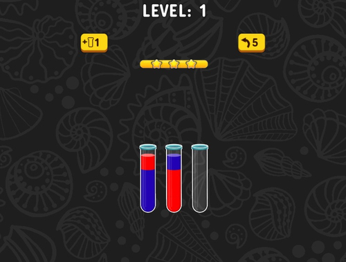 Spill Fargevann Sorter 3D  online