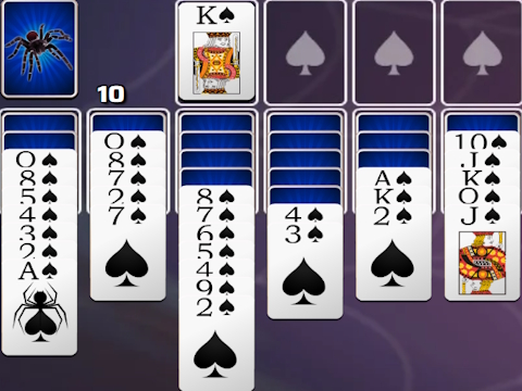 Spill Spades Spider Solitaire  online