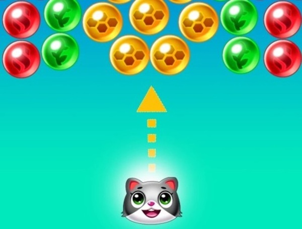 Spill Redd Cats Bubble Shooter  online