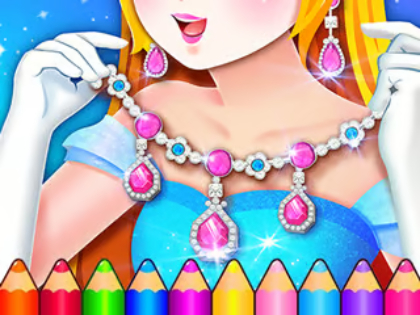 Spill Coloring Book: smykkedesign  online