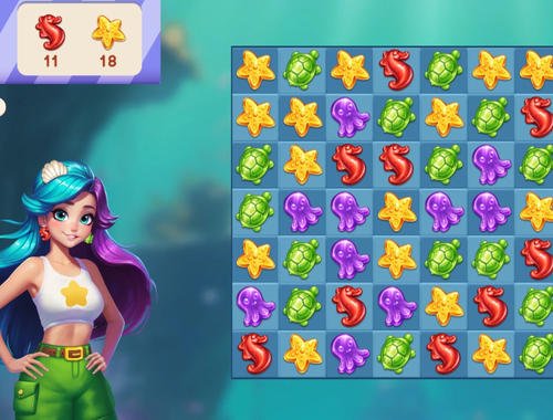 Spill Underwater Adventures: Match 3  online