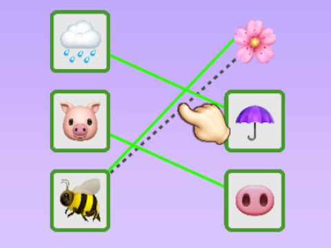 Spill Emoji Puzzle Connect  online