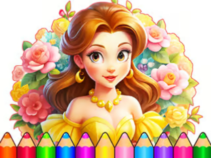 Spill Coloring Book: Flower Dress Up  online