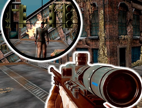 Spill Sniper 3D Zombie  online