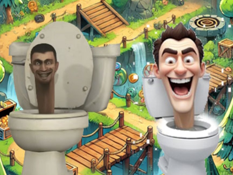 Spill Skibidi toalett krysser veien  online