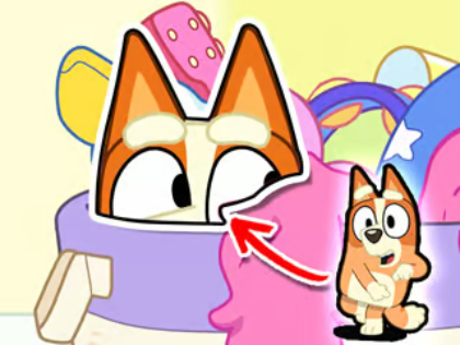 Spill Jigsaw Puzzle: Bluey Hide & Seek  online