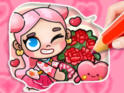 Spill Coloring Book: Avatar Valentine's  online