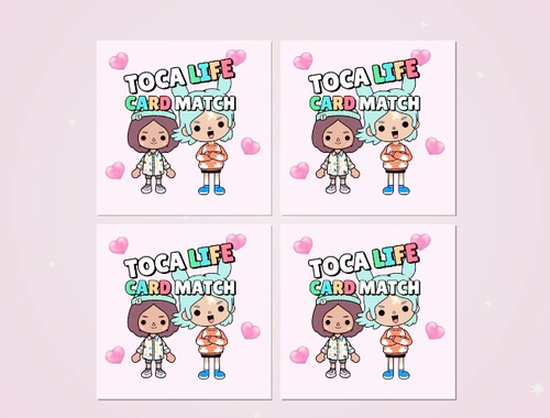 Spill Toca Life Memory Card Match  online