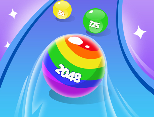 Spill 2048 Kjør nydelige baller  online
