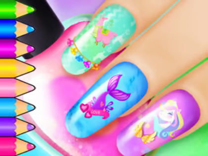 Spill Coloring Book: Nail Art Salon  online