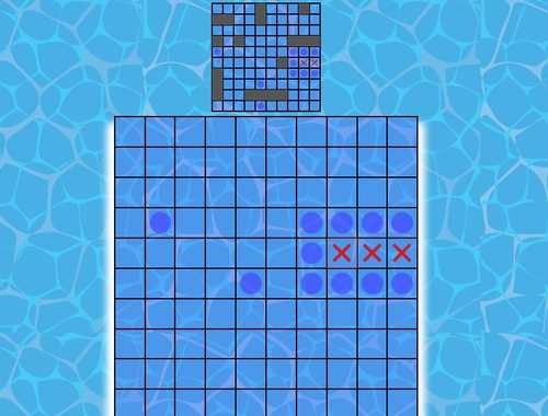 Spill Battleship på celler  online