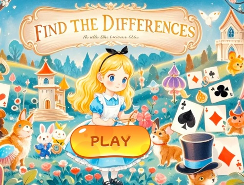 Spill Finn forskjellene: Alice in Wonderland  online