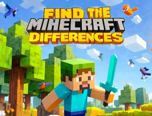 Spill Finn forskjellene: Minecraft  online