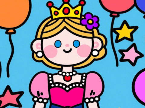 Spill Farge etter kode: liten prinsesse  online