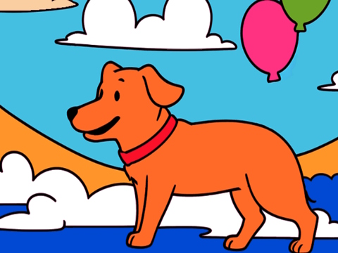 Spill Farge etter kode: gul hund  online