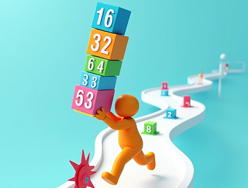 Spill Cube Stack 2048  online
