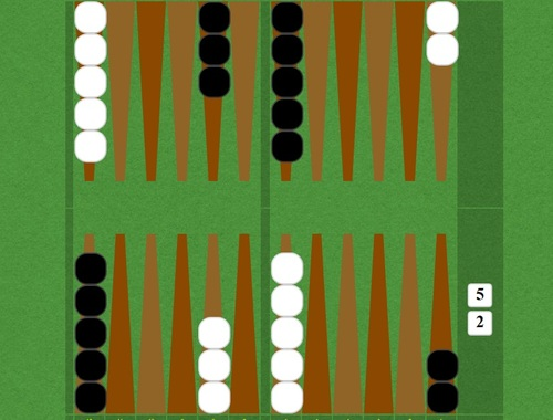 Spill Kort backgammon  online