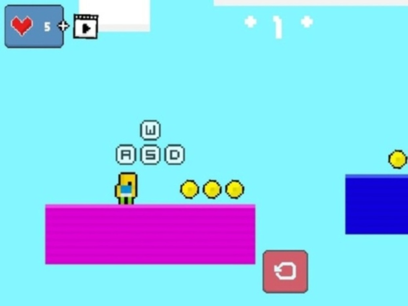 Spill 2D Obby Rainbow Parkour  online